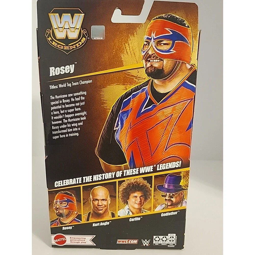 WWE Mattel Elite Legends Series 26 Rosey Figure Wrestling Toy WWF Sealed